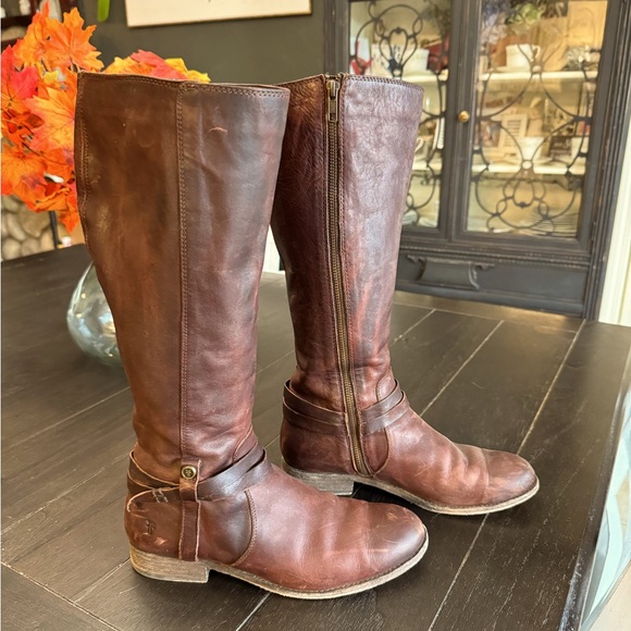 Frye Melissa belted riding boots - Picture 1 of 3